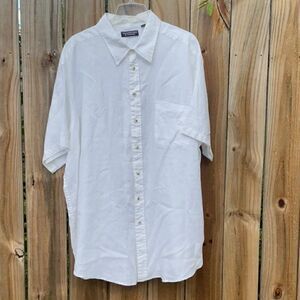 RoundTree & Yorke White Short Sleeve Men’s Shirt, Size-3XT